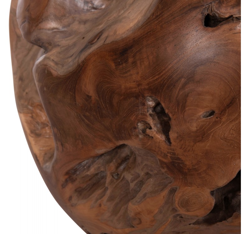 ΒΟΗΘΗΤΙΚΟ ΤΡΑΠΕΖΙ LOGGY HM18295 ΞΥΛΟ TEAK--ΦΥΣΙΚΟ 50x50x50Υεκ.