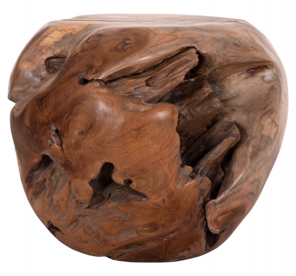 ΒΟΗΘΗΤΙΚΟ ΤΡΑΠΕΖΙ LOGGY HM18295 ΞΥΛΟ TEAK--ΦΥΣΙΚΟ 50x50x50Υεκ.