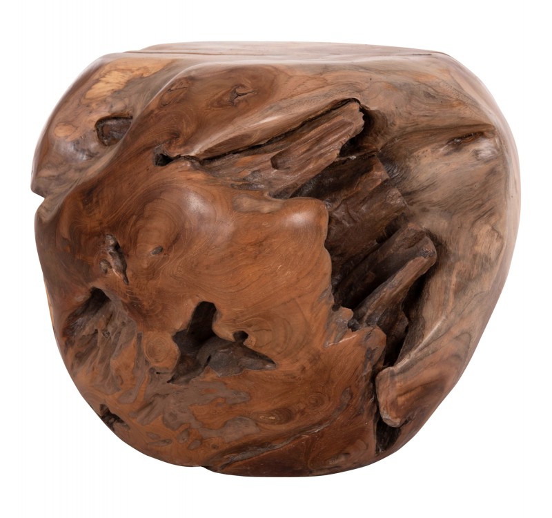 ΒΟΗΘΗΤΙΚΟ ΤΡΑΠΕΖΙ LOGGY HM18295 ΞΥΛΟ TEAK--ΦΥΣΙΚΟ 50x50x50Υεκ.