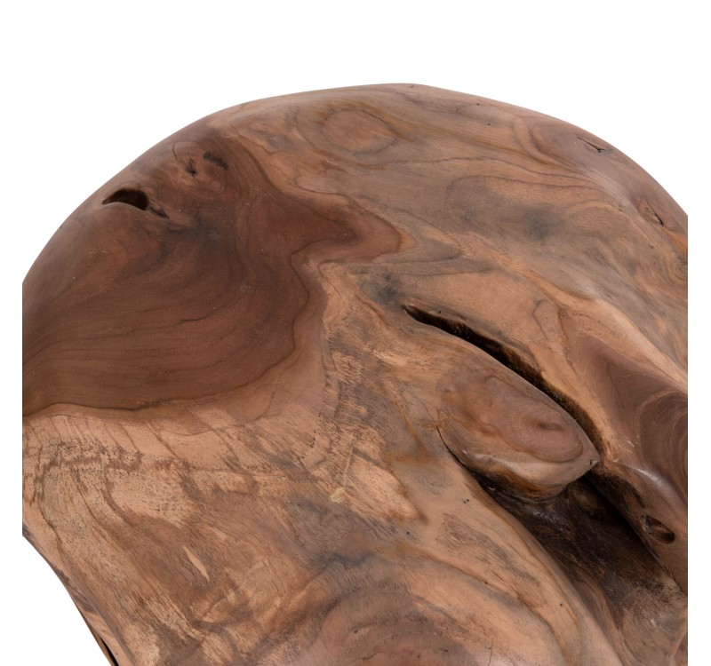 ΒΟΗΘΗΤΙΚΟ ΤΡΑΠΕΖΙ LOGGY HM18295 ΞΥΛΟ TEAK--ΦΥΣΙΚΟ 50x50x50Υεκ.