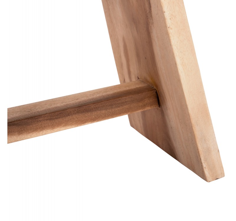 ΒΟΗΘΗΤΙΚΟ ΣΚΑΜΠΟ SADEL HM18294 ΞΥΛΟ SUAR--ΦΥΣΙΚΟ 50x30x45Υεκ.