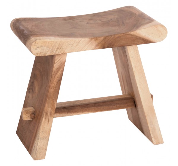 ΒΟΗΘΗΤΙΚΟ ΣΚΑΜΠΟ SADEL HM18294 ΞΥΛΟ SUAR--ΦΥΣΙΚΟ 50x30x45Υεκ.