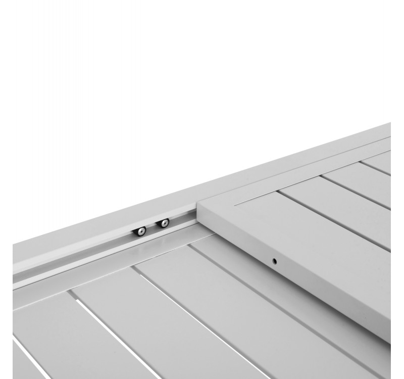 ΣΕΤ ΤΡΑΠΕΖΑΡΙΑΣ ΕΞ.ΧΩΡΟΥ 7ΤΜΧ KRUM HM21148 ΛΕΥΚΟ ΑΛΟΥΜΙΝΙΟ-P.E.RATTAN