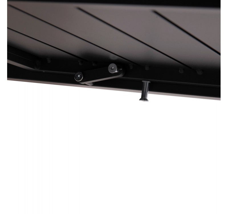 ΣΕΤ ΤΡΑΠΕΖΑΡΙΑΣ ΕΞ.ΧΩΡΟΥ 7ΤΜΧ KRUM HM21151 ΣΚΟΥΡΟ ΓΚΡΙ ΑΛΟΥΜΙΝΙΟ-P.E.RATTAN