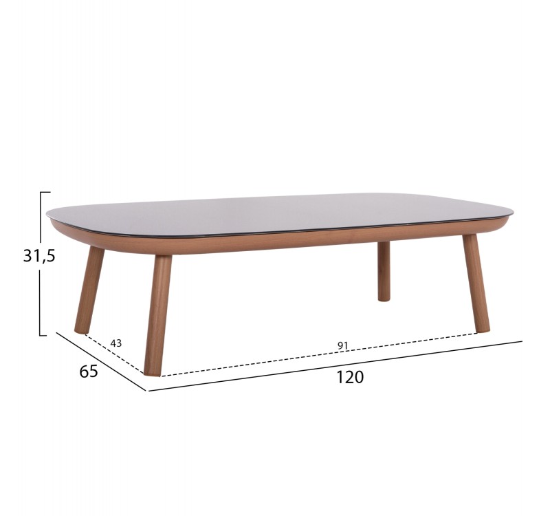 ΣΕΤ ΣΑΛΟΝΙ ΕΞ.ΧΩΡΟΥ 5ΤΜΧ KROM HM6360.02 ΑΛΟΥΜΙΝΙΟ--ΣΧΟΙΝΙ STRAP--3D PRINTED ΓΥΑΛΙ