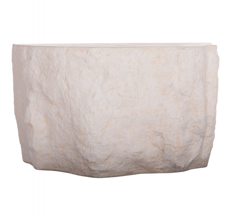 ΚΟΝΣΟΛΑ ΒΡΑΧΟΣ INTERON HM18152.02 FIBER CEMENT ΣΕ ΛΕΥΚΟ--120x50x71Υεκ.