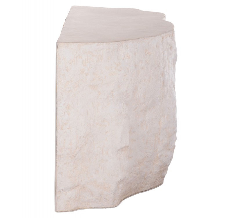 ΚΟΝΣΟΛΑ ΒΡΑΧΟΣ INTERON HM18152.02 FIBER CEMENT ΣΕ ΛΕΥΚΟ--120x50x71Υεκ.