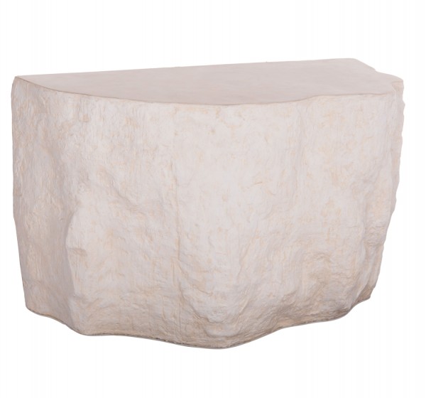ΚΟΝΣΟΛΑ ΒΡΑΧΟΣ INTERON HM18152.02 FIBER CEMENT ΣΕ ΛΕΥΚΟ--120x50x71Υεκ.