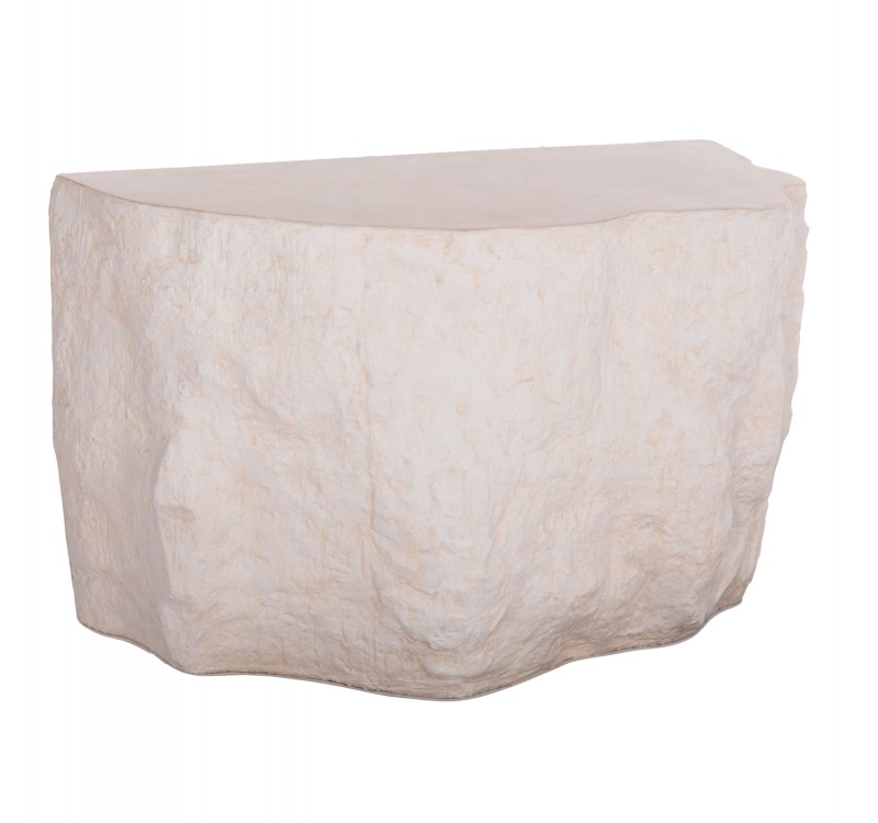 ΚΟΝΣΟΛΑ ΒΡΑΧΟΣ INTERON HM18152.02 FIBER CEMENT ΣΕ ΛΕΥΚΟ--120x50x71Υεκ.