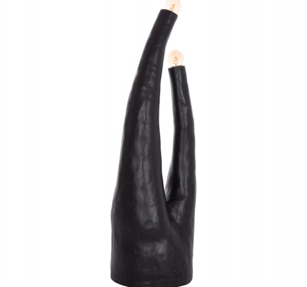 ΔΙΑΚΟΣΜΗΤΙΚΟ ΦΩΤΙΣΤΙΚΟ ΔΑΠΕΔΟΥ TUSKEN HM4702.01 FIBER CEMENT-ΜΑΥΡΟ 50x43x145Υεκ.