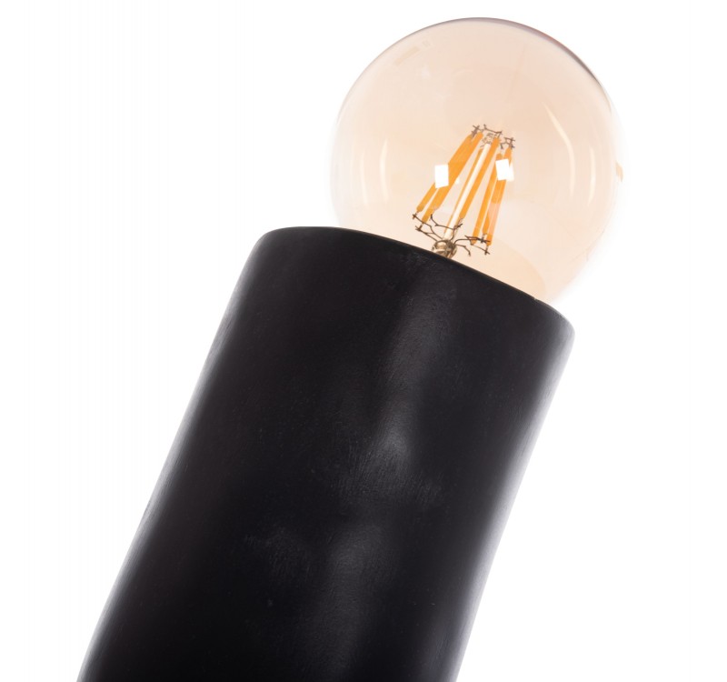 ΔΙΑΚΟΣΜΗΤΙΚΟ ΦΩΤΙΣΤΙΚΟ ΔΑΠΕΔΟΥ TUSKEN HM4702.01 FIBER CEMENT-ΜΑΥΡΟ 50x43x145Υεκ.