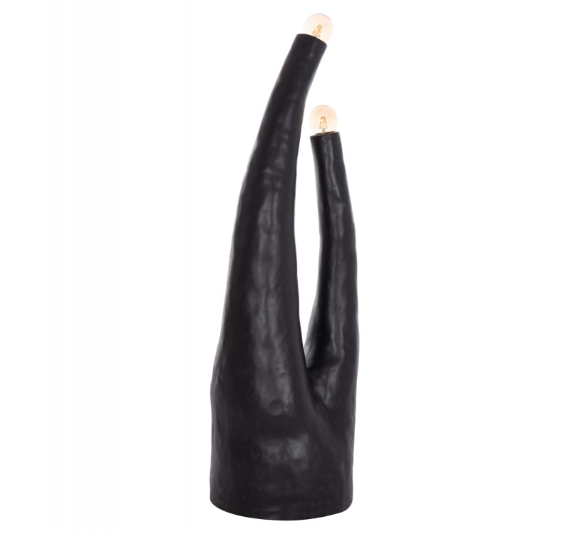 ΔΙΑΚΟΣΜΗΤΙΚΟ ΦΩΤΙΣΤΙΚΟ ΔΑΠΕΔΟΥ TUSKEN HM4702.01 FIBER CEMENT-ΜΑΥΡΟ 50x43x145Υεκ.