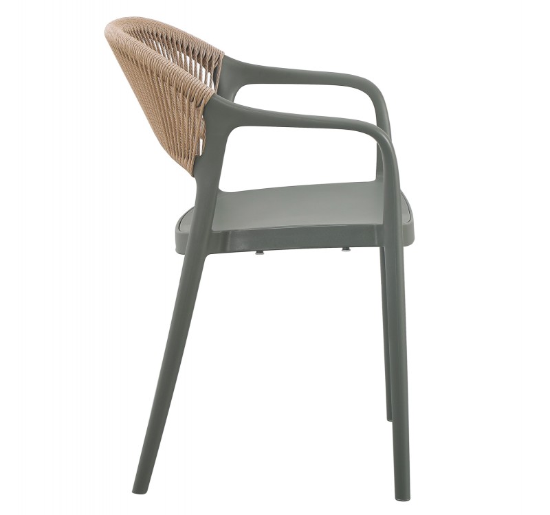 ΠΟΛΥΘΡΟΝΑ ΠΟΛΥΠΡΟΠΥΛΕΝΙΟΥ EVA HM6155.05 OLIVE GREEN--P.P. ΜΠΕΖ ΣΧΟΙΝΙ 56,5x53x80Υεκ.