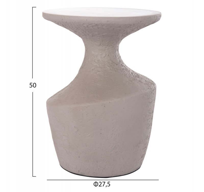 ΤΡΑΠΕΖΙ ΒΟΗΘΗΤΙΚΟ REBON HM18156.03S FIBER CEMENT ΣΕ ΓΚΡΙ--Φ27.5x50Υεκ.