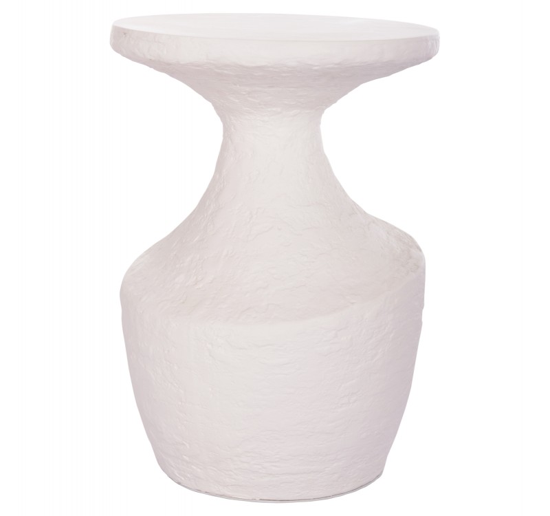 ΤΡΑΠΕΖΙ ΒΟΗΘΗΤΙΚΟ REBON HM18156.02L FIBER CEMENT ΣΕ ΛΕΥΚΟ--Φ40x56.5Υεκ.
