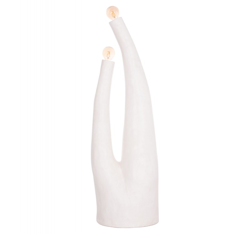 ΔΙΑΚΟΣΜΗΤΙΚΟ ΦΩΤΙΣΤΙΚΟ ΔΑΠΕΔΟΥ TUSKEN HM4702.02 FIBER CEMENT-ΛΕΥΚΟ 50x43x145Υεκ