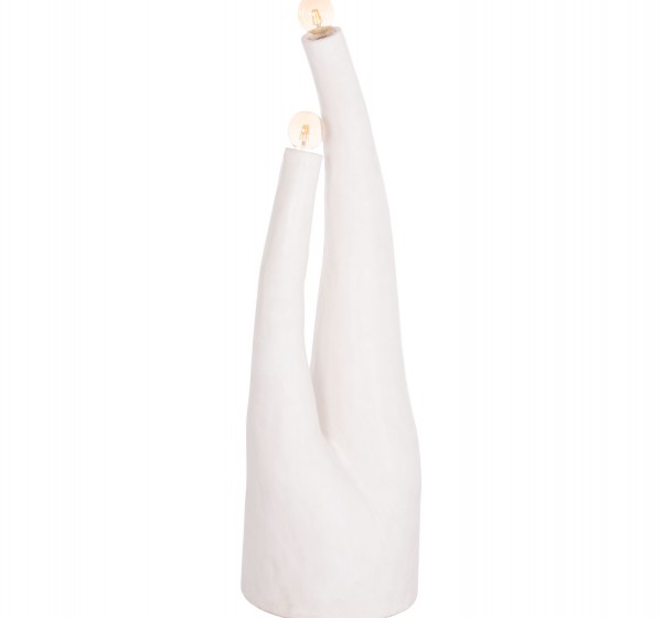 ΔΙΑΚΟΣΜΗΤΙΚΟ ΦΩΤΙΣΤΙΚΟ ΔΑΠΕΔΟΥ TUSKEN HM4702.02 FIBER CEMENT-ΛΕΥΚΟ 50x43x145Υεκ