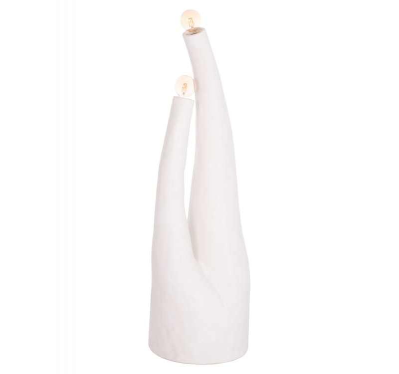 ΔΙΑΚΟΣΜΗΤΙΚΟ ΦΩΤΙΣΤΙΚΟ ΔΑΠΕΔΟΥ TUSKEN HM4702.02 FIBER CEMENT-ΛΕΥΚΟ 50x43x145Υεκ