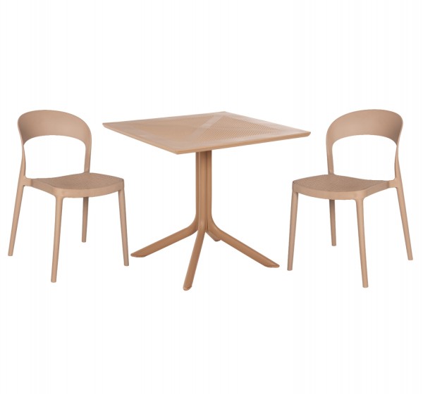 ΣΕΤ ΤΡΑΠΕΖΑΡΙΑΣ ΕΞ.ΧΩΡΟΥ 3ΤΜΧ CLEO HM21136 ΠΟΛΥΠΡΟΥΛΕΝΙΟ ΣΕ ΚΑΠΟΥΤΣΙΝΟ