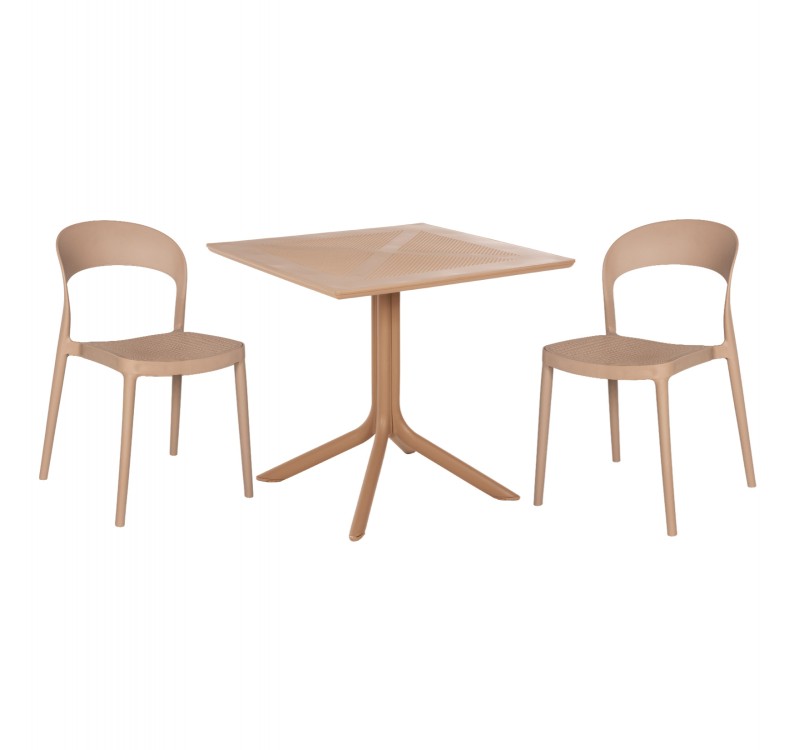 ΣΕΤ ΤΡΑΠΕΖΑΡΙΑΣ ΕΞ.ΧΩΡΟΥ 3ΤΜΧ CLEO HM21136 ΠΟΛΥΠΡΟΥΛΕΝΙΟ ΣΕ ΚΑΠΟΥΤΣΙΝΟ