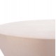 ΤΡΑΠΕΖΙ ΣΑΛΟΝΙΟΥ ΣΤΡΟΓΓΥΛΟ ALLAN HM18162.02 FIBER CEMENT ΣΕ ΛΕΥΚΟ--Φ92x49Υεκ.