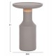 ΒΟΗΘΗΤΙΚΟ ΤΡΑΠΕΖΙ TRED(T) HM18169.03 FIBER CEMENT ΓΚΡΙ-ΦΥΣΙΚΟ RATTAN--Φ40x61Υεκ.