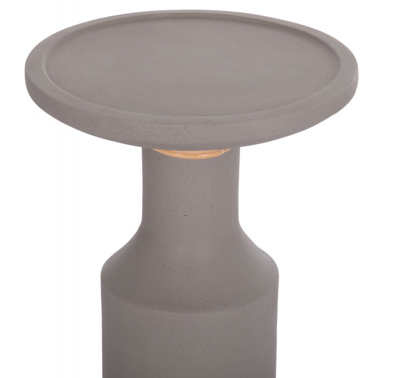 ΒΟΗΘΗΤΙΚΟ ΤΡΑΠΕΖΙ TRED(T) HM18169.03 FIBER CEMENT ΓΚΡΙ-ΦΥΣΙΚΟ RATTAN--Φ40x61Υεκ.