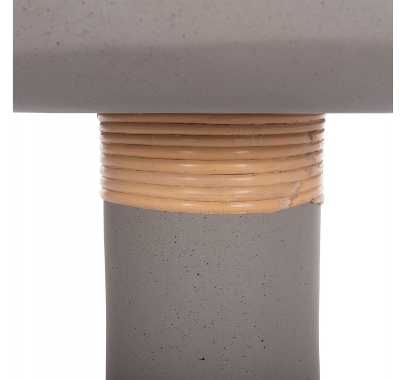 ΒΟΗΘΗΤΙΚΟ ΤΡΑΠΕΖΙ TRED(T) HM18169.03 FIBER CEMENT ΓΚΡΙ-ΦΥΣΙΚΟ RATTAN--Φ40x61Υεκ.