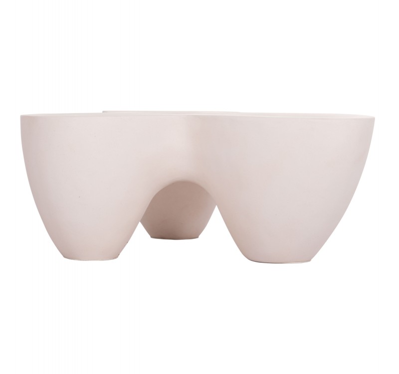 ΤΡΑΠΕΖΙ ΣΑΛΟΝΙΟΥ SALLEN HM18161.02 FIBER CEMENT ΣΕ ΛΕΥΚΟ--108x94x38,5Υεκ.
