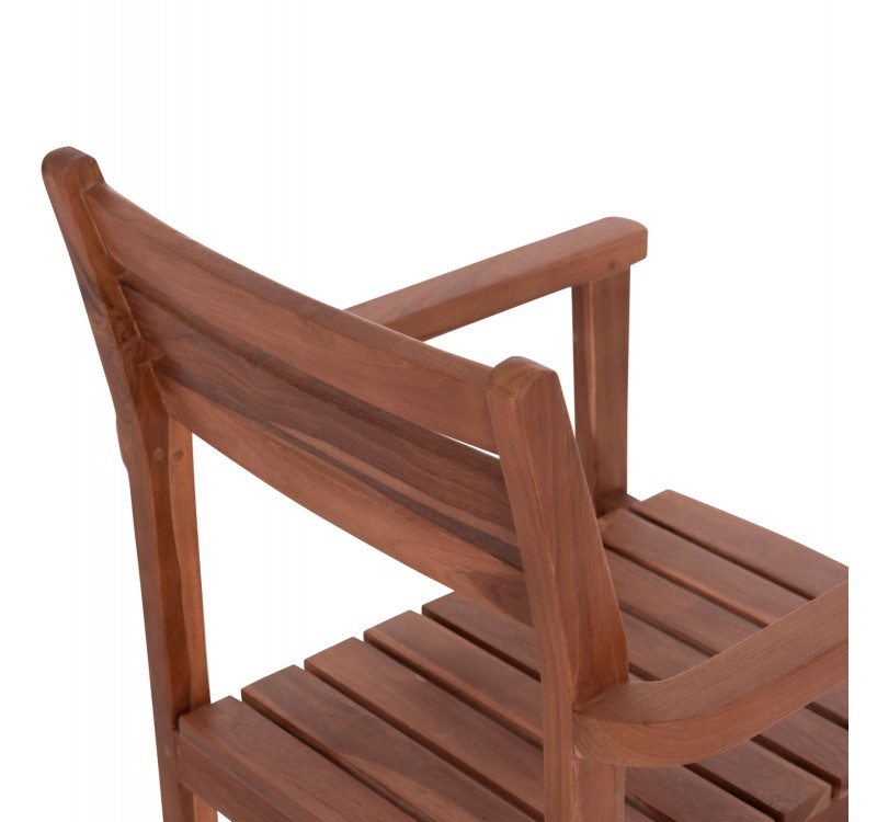 ΠΟΛΥΘΡΟΝΑ KEMPO HM6358 ΞΥΛΟ TEAK ΣΕ ΦΥΣΙΚΟ--58x58,5x88Υεκ.