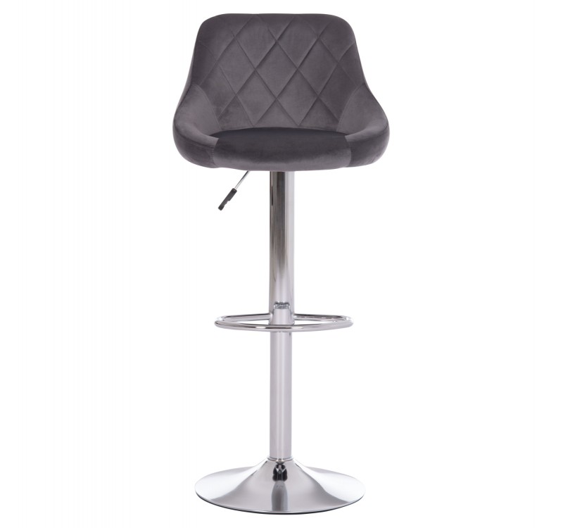 ΣΚΑΜΠΟ ΜΠΑΡ ROSE HM204.41 ΜΕ ΑΜΟΡΤΙΣΕΡ ΧΡΩΜΙΟΥ & ΓΚΡΙ ΒΕΛΟΥΔΟ 48x45x105Υεκ.