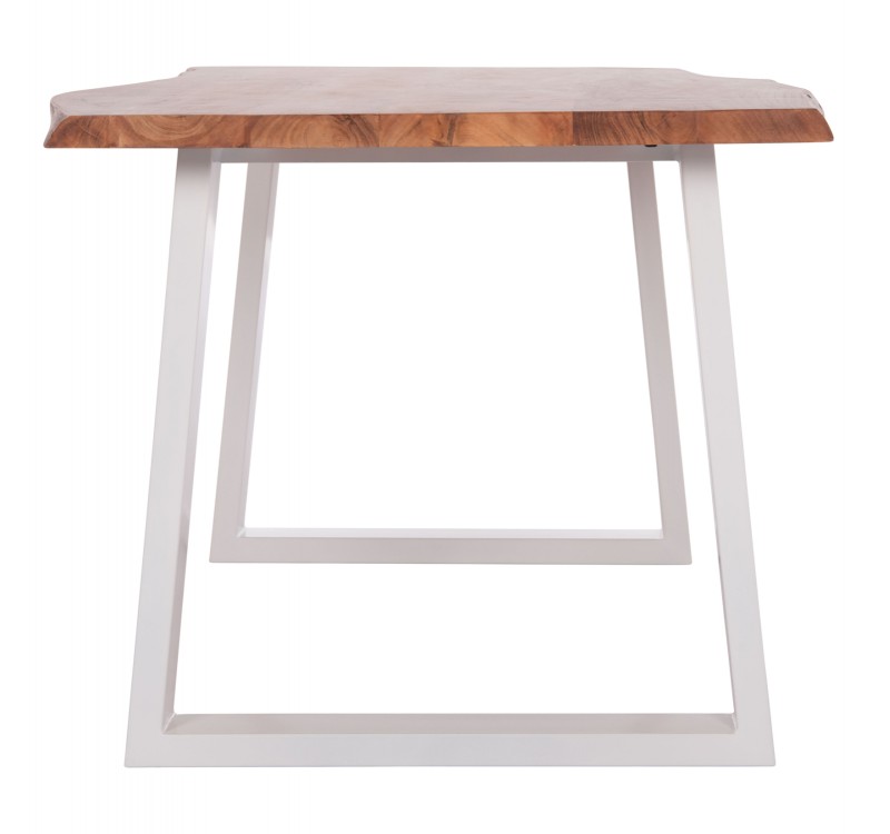 ΤΡΑΠΕΖΙ ΤΡΑΠΕΖΑΡΙΑΣ MONTANA HM8336.12 ΞΥΛΟ ΑΚΑΚΙΑΣ 4εκ.ΠΑΧΟΣ-ΛΕΥΚΑ ΠΟΔΙΑ 160X90X77Υεκ.