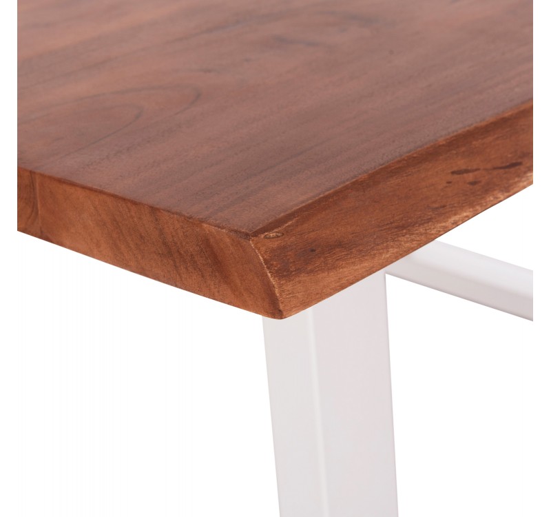 ΤΡΑΠΕΖΙ ΤΡΑΠΕΖΑΡΙΑΣ MONTANA HM8336.12 ΞΥΛΟ ΑΚΑΚΙΑΣ 4εκ.ΠΑΧΟΣ-ΛΕΥΚΑ ΠΟΔΙΑ 160X90X77Υεκ.