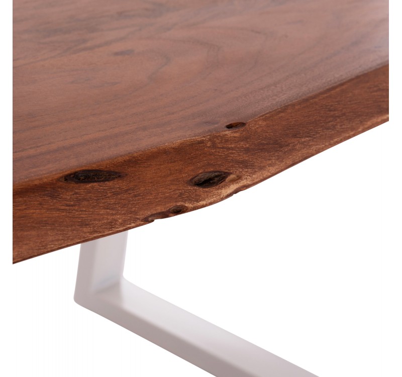 ΤΡΑΠΕΖΙ ΤΡΑΠΕΖΑΡΙΑΣ MONTANA HM8336.12 ΞΥΛΟ ΑΚΑΚΙΑΣ 4εκ.ΠΑΧΟΣ-ΛΕΥΚΑ ΠΟΔΙΑ 160X90X77Υεκ.