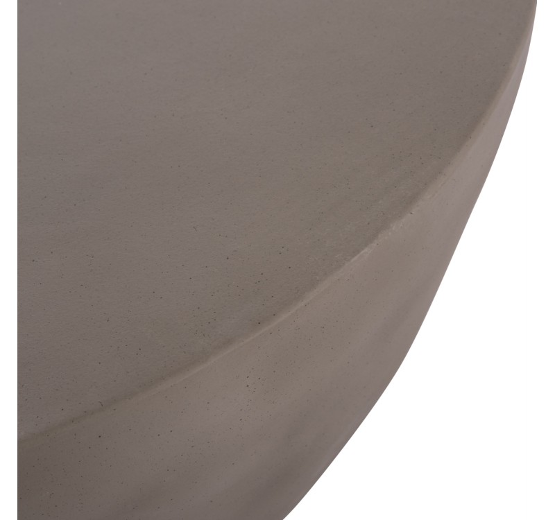 ΤΡΑΠΕΖΙ ΣΑΛΟΝΙΟΥ ΣΤΡΟΓΓΥΛΟ ALLAN HM18162.03 FIBER CEMENT ΣΕ ΓΚΡΙ--Φ92x49Υεκ.