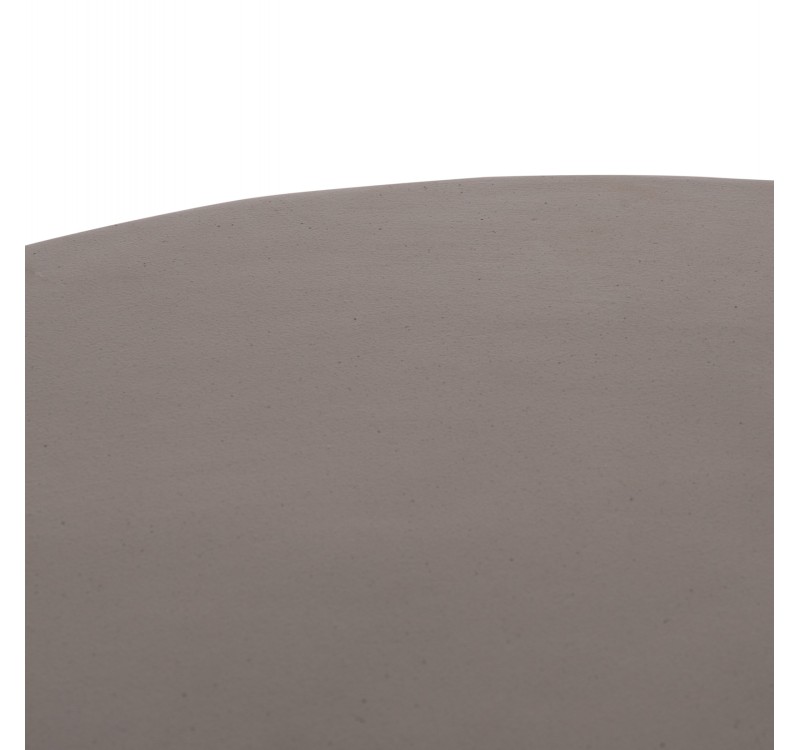 ΤΡΑΠΕΖΙ ΣΑΛΟΝΙΟΥ ΣΤΡΟΓΓΥΛΟ ALLAN HM18162.03 FIBER CEMENT ΣΕ ΓΚΡΙ--Φ92x49Υεκ.