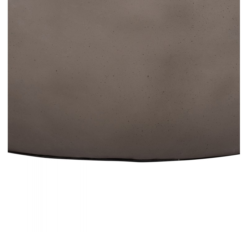 ΤΡΑΠΕΖΙ ΣΑΛΟΝΙΟΥ ΣΤΡΟΓΓΥΛΟ ALLAN HM18162.03 FIBER CEMENT ΣΕ ΓΚΡΙ--Φ92x49Υεκ.