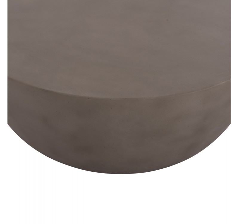 ΤΡΑΠΕΖΙ ΣΑΛΟΝΙΟΥ ΣΤΡΟΓΓΥΛΟ ALLAN HM18162.03 FIBER CEMENT ΣΕ ΓΚΡΙ--Φ92x49Υεκ.