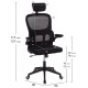 ΚΑΡΕΚΛΑ ΓΡΑΦΕΙΟΥ BASTON HM18236.01 ΜΑΥΡΟ MESH & PP ΣΚΕΛΕΤΟΣ 64x60x117-127Υεκ.