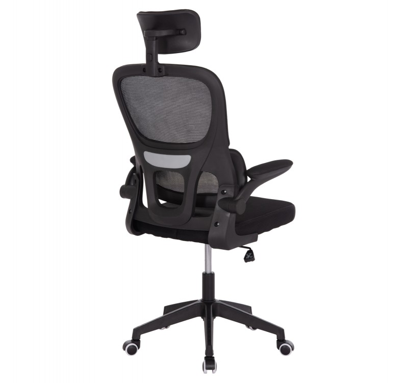 ΚΑΡΕΚΛΑ ΓΡΑΦΕΙΟΥ BASTON HM18236.01 ΜΑΥΡΟ MESH & PP ΣΚΕΛΕΤΟΣ 64x60x117-127Υεκ.