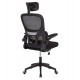ΚΑΡΕΚΛΑ ΓΡΑΦΕΙΟΥ BASTON HM18236.01 ΜΑΥΡΟ MESH & PP ΣΚΕΛΕΤΟΣ 64x60x117-127Υεκ.