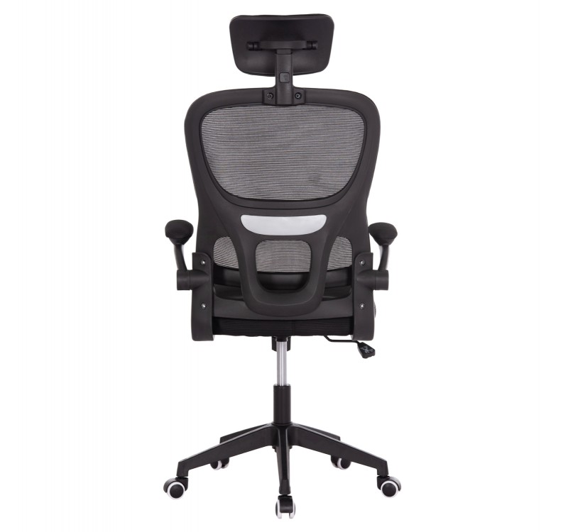 ΚΑΡΕΚΛΑ ΓΡΑΦΕΙΟΥ BASTON HM18236.01 ΜΑΥΡΟ MESH & PP ΣΚΕΛΕΤΟΣ 64x60x117-127Υεκ.