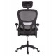 ΚΑΡΕΚΛΑ ΓΡΑΦΕΙΟΥ BASTON HM18236.01 ΜΑΥΡΟ MESH & PP ΣΚΕΛΕΤΟΣ 64x60x117-127Υεκ.