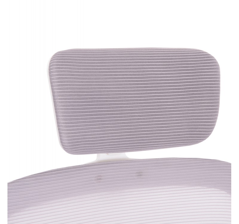 ΚΑΡΕΚΛΑ ΓΡΑΦΕΙΟΥ BASTON HM18236.03 ΓΚΡΙ MESH & ΛΕΥΚΟΣ PP ΣΚΕΛΕΤΟΣ 64x60x127Υεκ.