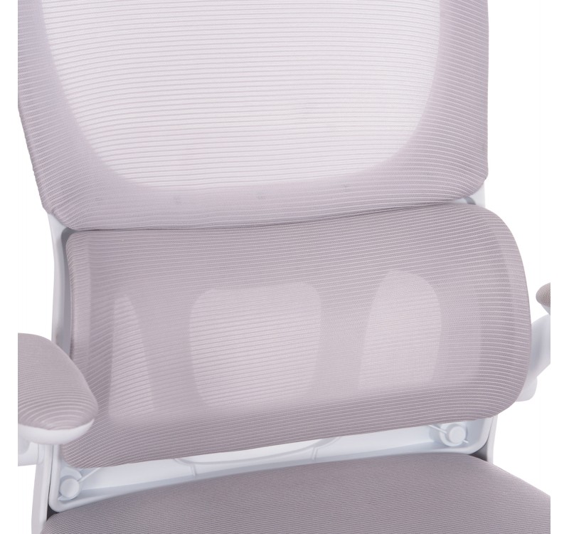 ΚΑΡΕΚΛΑ ΓΡΑΦΕΙΟΥ BASTON HM18236.03 ΓΚΡΙ MESH & ΛΕΥΚΟΣ PP ΣΚΕΛΕΤΟΣ 64x60x127Υεκ.