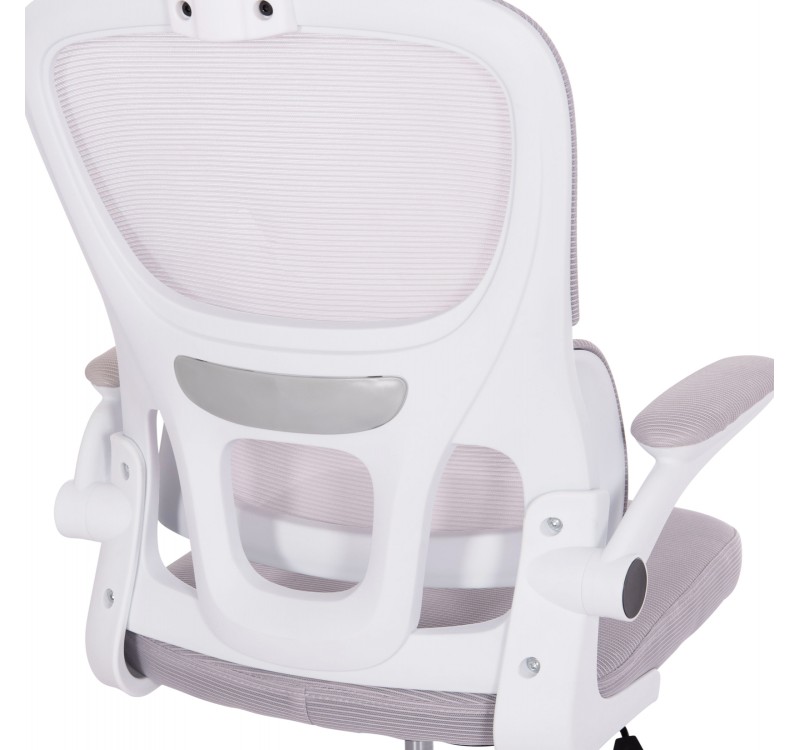 ΚΑΡΕΚΛΑ ΓΡΑΦΕΙΟΥ BASTON HM18236.03 ΓΚΡΙ MESH & ΛΕΥΚΟΣ PP ΣΚΕΛΕΤΟΣ 64x60x127Υεκ.
