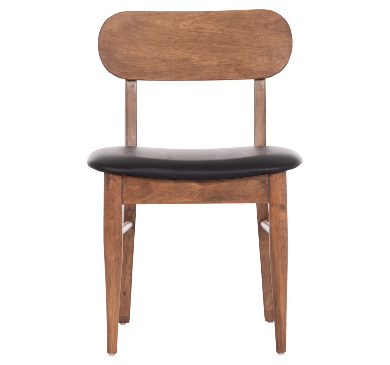 KΑΡΕΚΛΑ ΤΡΑΠΕΖΑΡΙΑΣ SEKOR HM9945.03 ΚΑΡΥΔΙ RUBBERWOOD-ΜΑΥΡΟ PU 51x48x79Υεκ