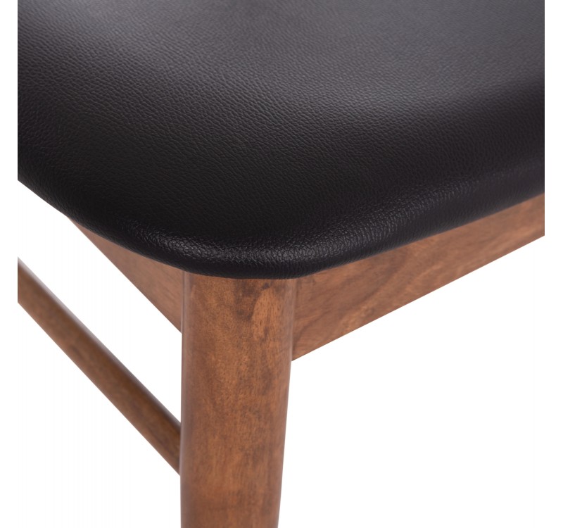 KΑΡΕΚΛΑ ΤΡΑΠΕΖΑΡΙΑΣ SEKOR HM9945.03 ΚΑΡΥΔΙ RUBBERWOOD-ΜΑΥΡΟ PU 51x48x79Υεκ