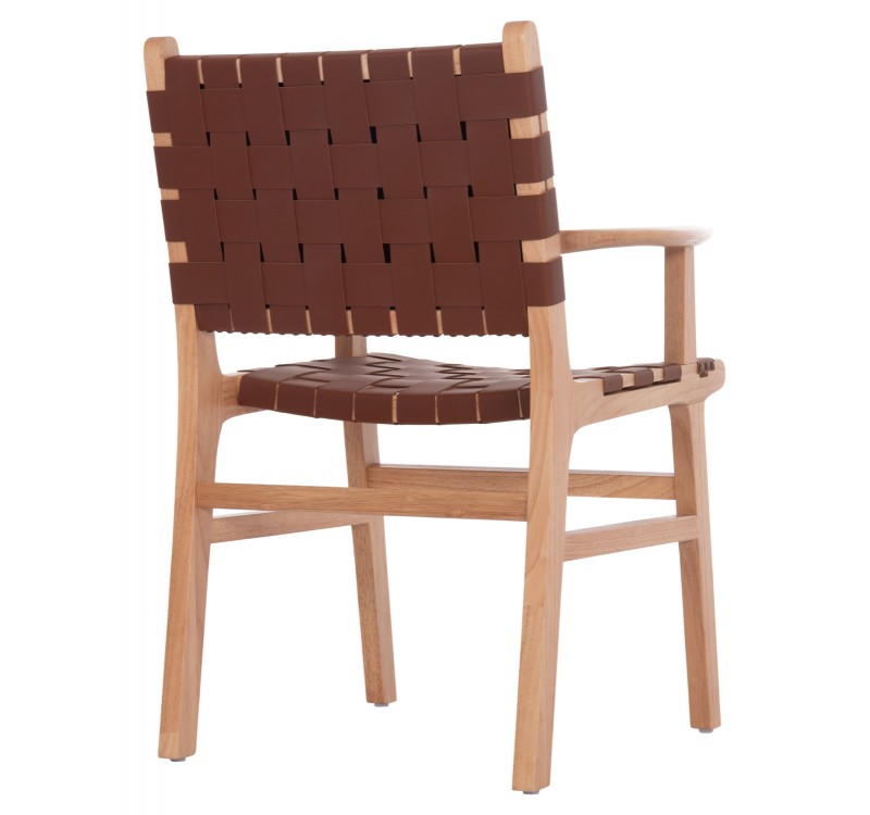 ΠΟΛΥΘΡΟΝΑ FELIPE HM9328.11 ΤΟΟΝ ΞΥΛΟ ΜΕ PU ΚΑΦΕ 61x59x86Y εκ.