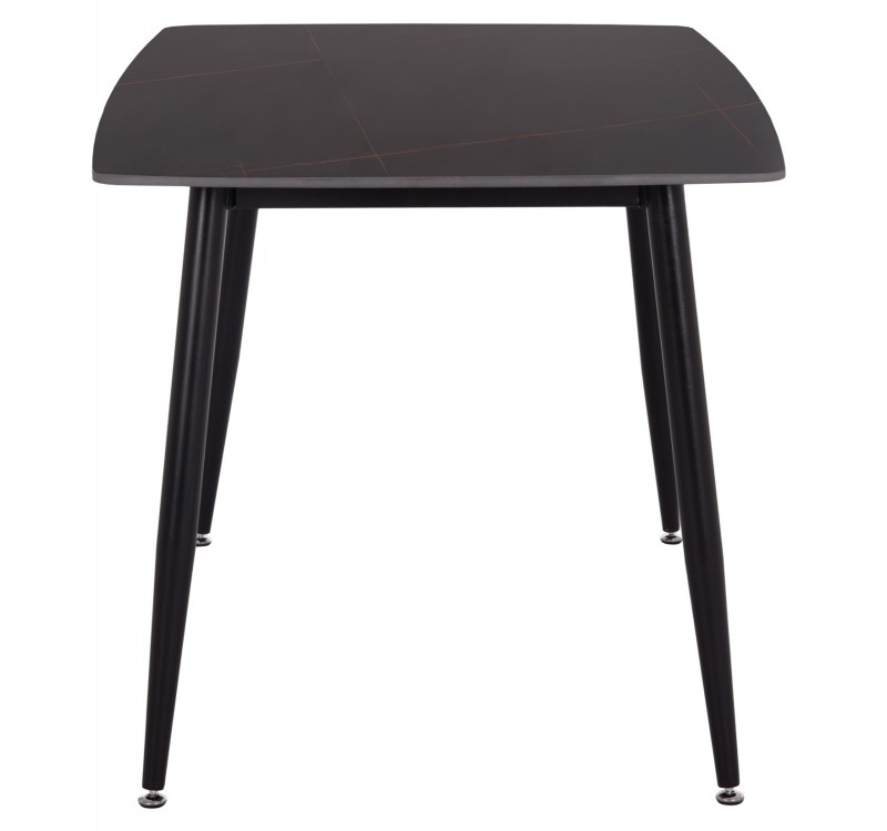 ΤΡΑΠΕΖΙ RAVEN HM18149.02 ΚΕΡΑΜΙΚΟ TOP ΜΕ ΟΨΗ ΜΑΥΡΟ ΜΑΡΜΑΡΟ 140x80x74Υεκ.